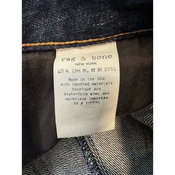 Rag & Bone HIgh RIse Lace up denim shorts sz 23 - Picture 3 of 9